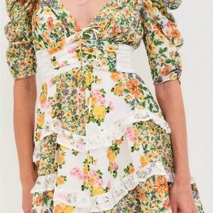For Love And Lemons Rosalyn mini dress
